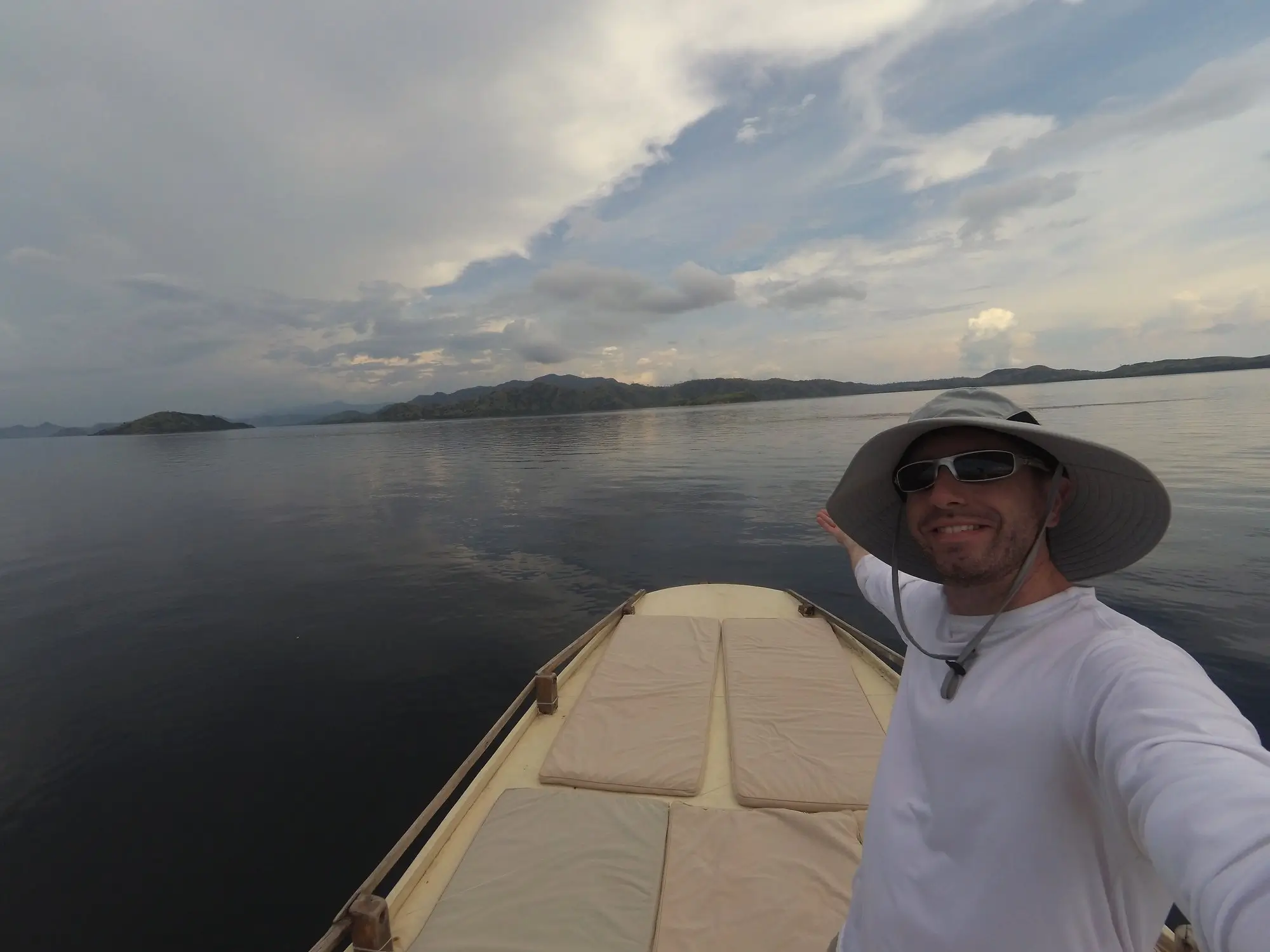 arriving at Komodo Island