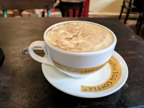 hanoi egg coffee paid for with my chase sapphire card