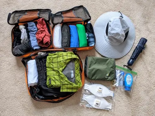 packed with packing cubes