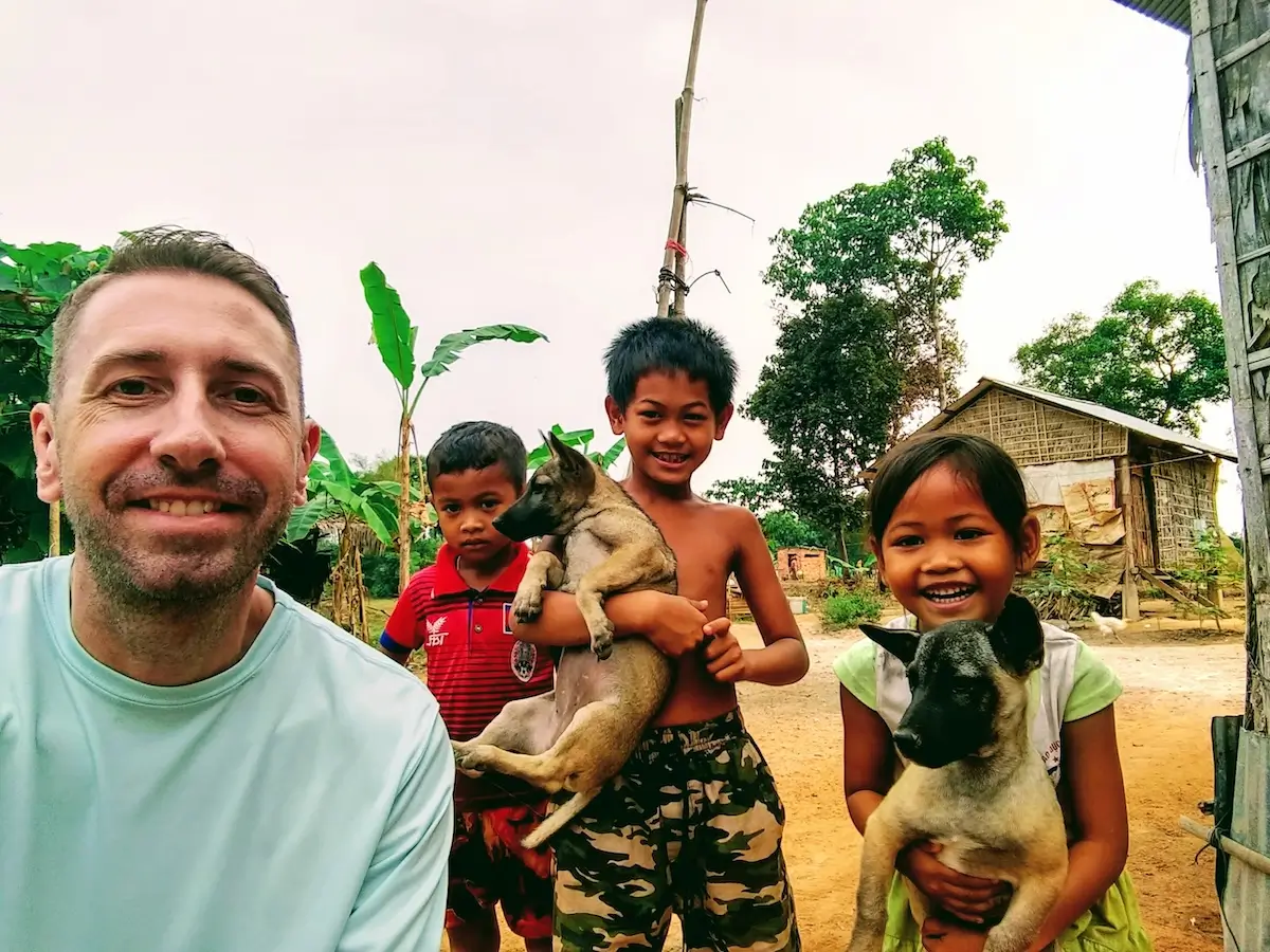 meeting locals in cambodia