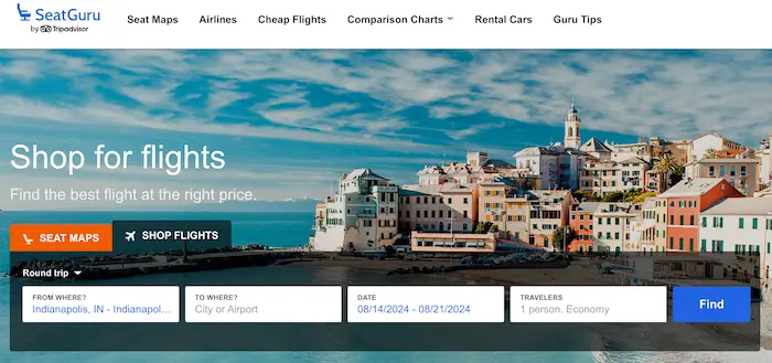 seatguru homepage